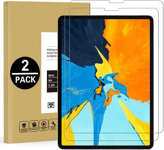 Main image of WERLEO iPad Pro 12.9'' Screen Protector 2018 HD Clear No Bubble Scratch Resistance Tempered Glass for iPad Pro 12.9 Inch Tablet 2018 (2-Pack)
