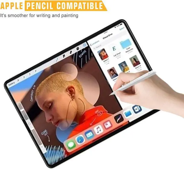 Alt view image 5 of 7 - WERLEO iPad Pro 12.9'' Screen Protector 2018 HD Clear No Bubble Scratch Resistance Tempered Glass for iPad Pro 12.9 Inch Tablet 2018 (2-Pack)