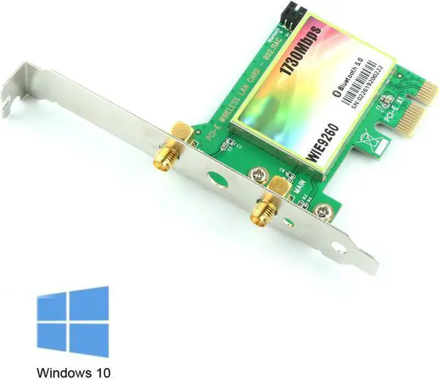 Alt view image 4 of 6 - Werleo AC 1730Mbps Bluetooth 5.0 Wireless WiFi Card 802.11 AC Dual-Band WLAN 1730Mbps Network Card with Bluetooth 5.0 Dual-Band 2.4GHz 300Mbps or 5GHz 1430Mbps Network Card for WIN10(WIE9260)