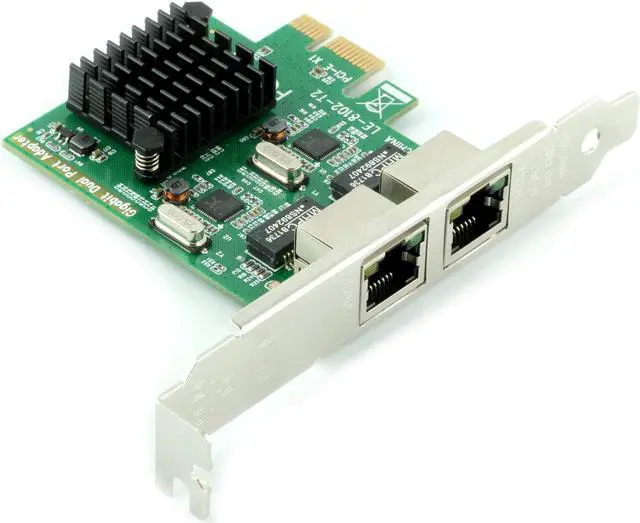 Alt view image 4 of 6 - Werleo RJ45 x 2 Gigabit LAN Gigabit Ethernet PCI Express PCI-E Network Controller Card 10/100/1000mbps Dual Port PCIE Server Network Interface Card LAN Adapter Converter for Desktop PC