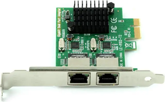 Alt view image 6 of 6 - Werleo RJ45 x 2 Gigabit LAN Gigabit Ethernet PCI Express PCI-E Network Controller Card 10/100/1000mbps Dual Port PCIE Server Network Interface Card LAN Adapter Converter for Desktop PC