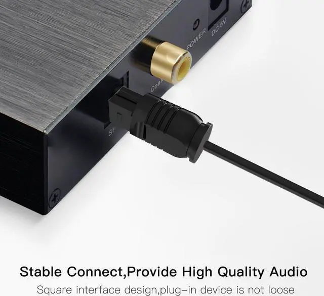 Alt view image 6 of 6 - 6 Feet -3Pack Digital Optical Audio Cable Toslink to Toslink Digital Optical Fiber Audio Cable