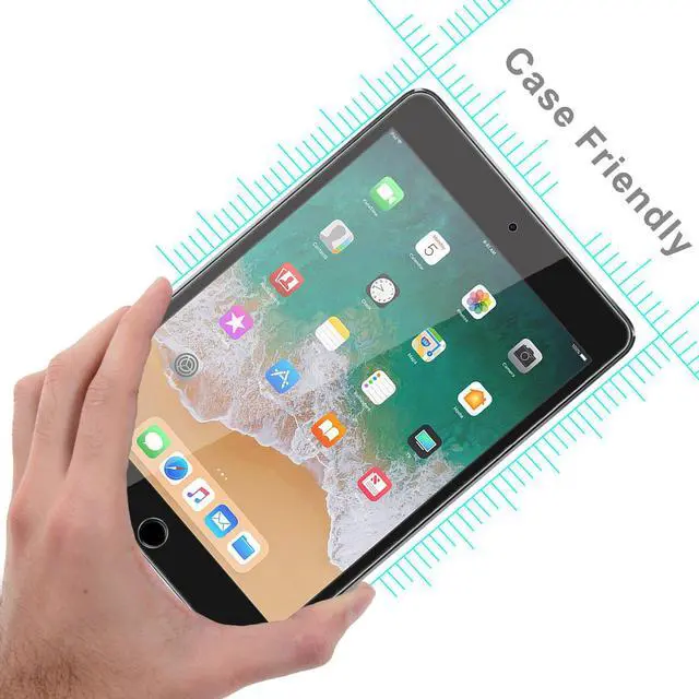 Alt view image 3 of 6 - iPad Mini 5 (2019) Screen Protector / iPad Mini 4 Screen Protector Glass Werleo Tempered Glass Screen Protector for Apple iPad Mini 5 / Min 4 7.9 inch Easy Installation Scratch Resistant - 2 Packs