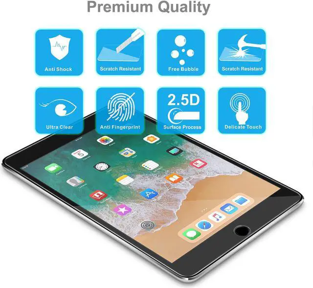Alt view image 5 of 6 - iPad Mini 5 (2019) Screen Protector / iPad Mini 4 Screen Protector Glass Werleo Tempered Glass Screen Protector for Apple iPad Mini 5 / Min 4 7.9 inch Easy Installation Scratch Resistant - 2 Packs