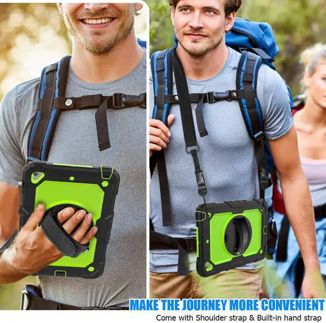 Alt view image 2 of 7 - Werleo iPad Mini 5 Case 2019 with Pencil Holder Full Body Shockproof Cover with 360 Degrees Stand Hand Strap and Shoulder Strap for ipad Mini Mini 5 2019 / iPad mini 4 case