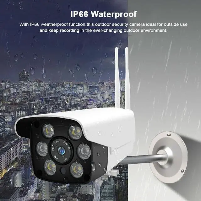Alt view image 2 of 7 - HD 1080P Wireless WiFi Outdoor IP Camera Home Security Surveillance Camera Onvif Color Night Vision