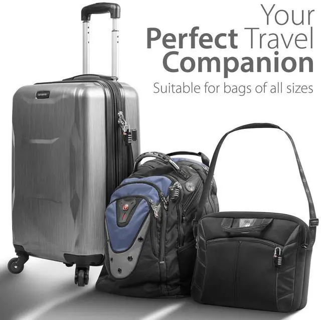 Alt view image 7 of 7 - Werleo 4 Digit TSA Approved Luggage locks for Suitcases & Baggage Black - 2 Packs