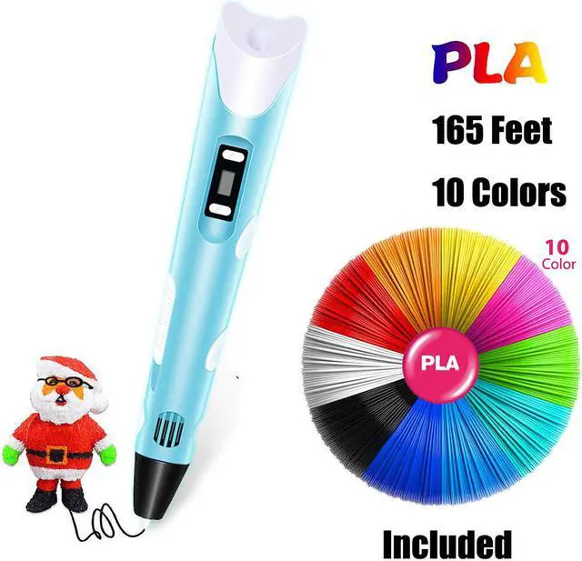 Main image of Werleo 3D Pen Art and Craft DIY Drawing 3D Printing Printer Pen with PLA Filament Refills for Kids Nonclogging 3D Printer Pens with LCD Display 165 Feet 10 Colors Filament