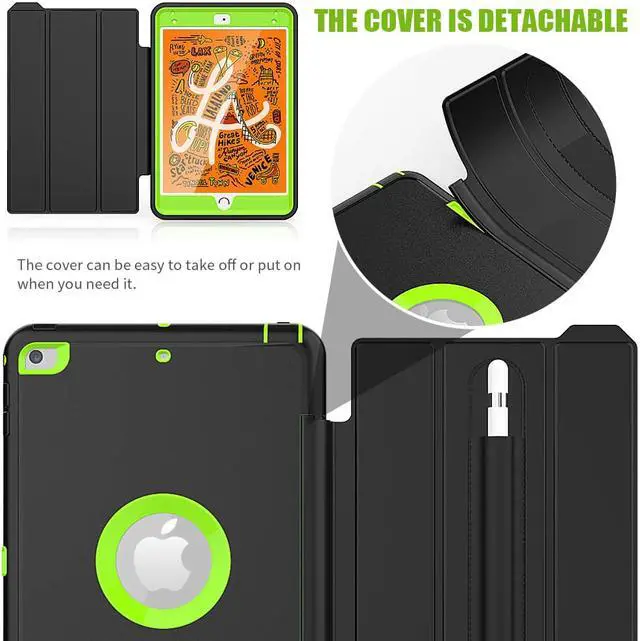 Alt view image 4 of 7 - iPad Mini 5 Case iPad Mini 4 Case WERLEO Smart Case Protective Cover Auto Sleep Wake with Stylus Holder Three Layer Drop Protection Heavy Duty Stand Case for iPad Mini 5th / 4th Gen