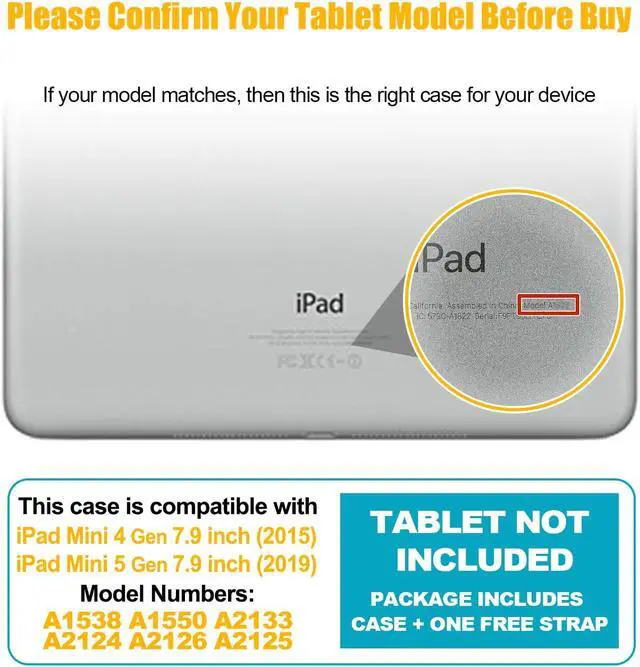 Alt view image 6 of 6 - iPad Mini 5 Case iPad Mini 4 Case WERLEO Smart Case Protective Cover Auto Sleep Wake with Stylus Holder Three Layer Drop Protection Heavy Duty Stand Case for iPad Mini 5th / 4th Gen