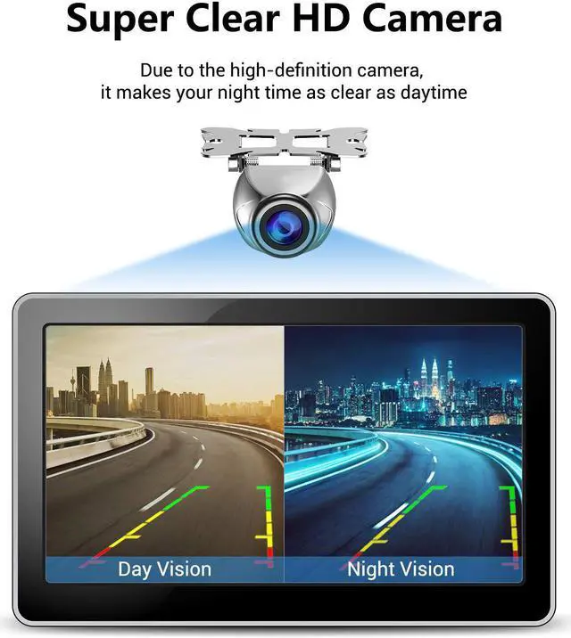 Alt view image 4 of 7 - Car Backup Camera Werleo Waterproof Starlight Rear View Night Vision HD CMOS 170 Degree Vehicle Reversing Universal Car Backing Camera