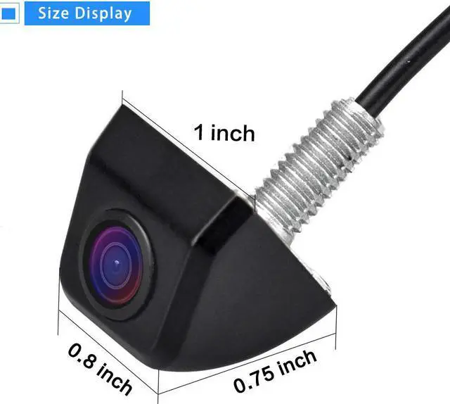 Alt view image 2 of 7 - WERLEO Waterproof HD Night Vision 170 Degree Car Rear View Camera Car Reverse Camera Universal Color CMOS Imaging Chip Backup Parking HD Front View Camera