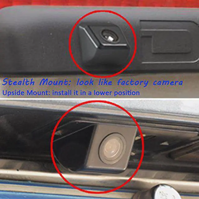 Alt view image 7 of 7 - WERLEO Waterproof HD Night Vision 170 Degree Car Rear View Camera Car Reverse Camera Universal Color CMOS Imaging Chip Backup Parking HD Front View Camera