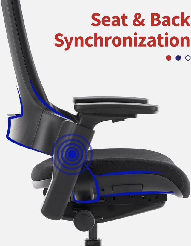 Alt view image 5 of 7 - Clatina Mellet Office Chairs Gaming Chairs, High Back Adjustable Ergonomic Office Leisure Game Chair