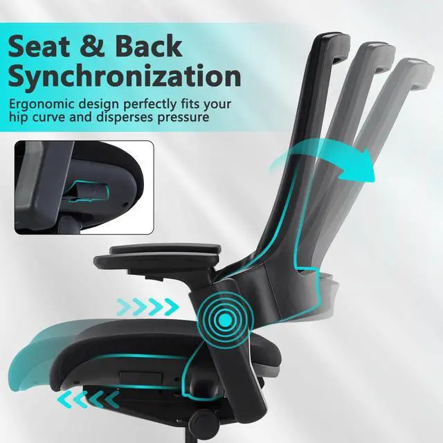 Alt view image 4 of 7 - Clatina Mellet Office Chairs Gaming Chairs, High Back Adjustable Ergonomic Office Leisure Game Chair