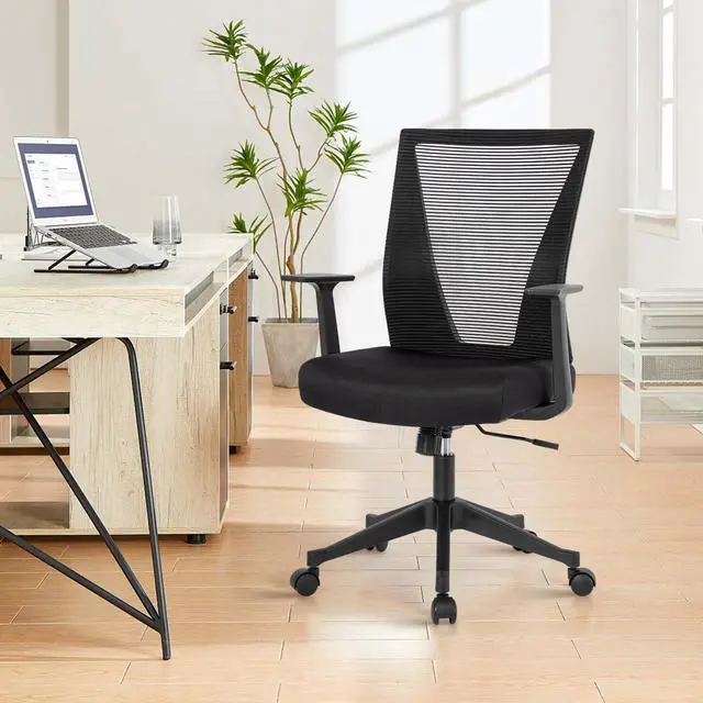 Alt view image 2 of 7 - CLATINA Home Office Chair Ergonomic Desk Chair Mesh Computer Chairs with Armrests Executive Rolling Wheels Swivel Heavy Duty Chairs Office, Home 1 Pack