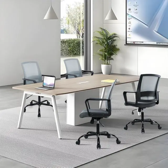 Alt view image 7 of 7 - CLATINA Ergonomic Office Desk Chair - Mesh Office Chair with Adjustable Lumbar Support, Rolling Comfortable Computer Task Chairs with Arms for Home Conference-Gray