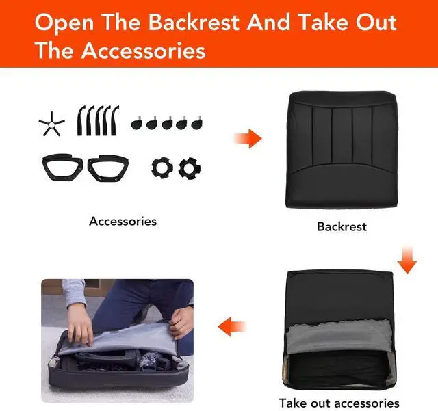 Alt view image 7 of 7 - CLATINA Mid Back Leather Office Executive Chair with Lumbar Support and Padded Armrestes Swivel Adjustable Ergonomic Design for Home Computer Desk 2 Pack