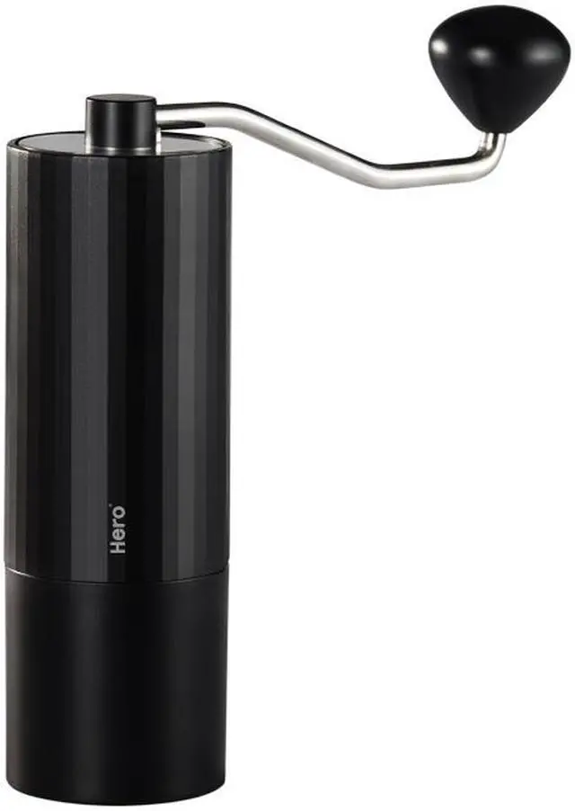 Main image of HERO Manual Coffee Grinder Stainless Steel Conical Burr Black