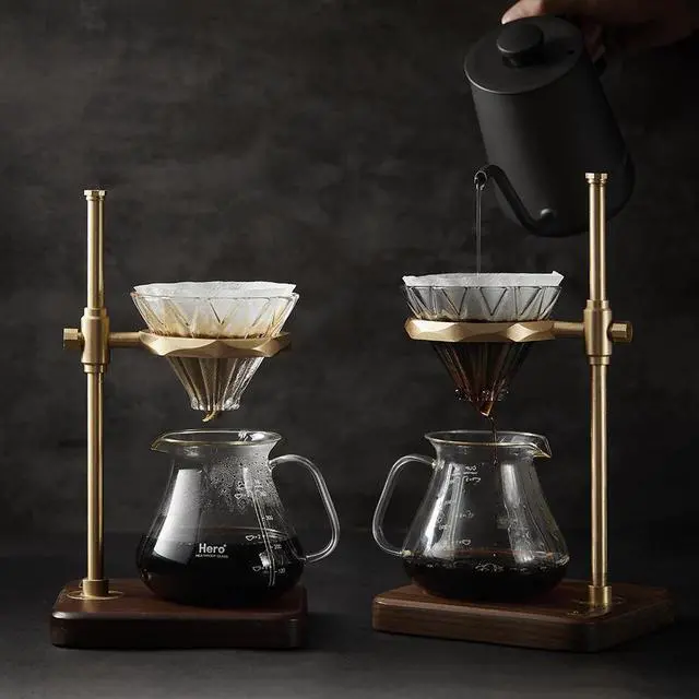 Alt view image 6 of 7 - HERO Petal Glass Coffee Dripper V60 Pour Over Size 01 Blue