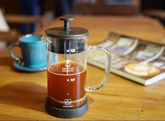 Alt view image 3 of 7 - TIMEMORE French Press Coffee Maker Double Filter Mesh 350ml