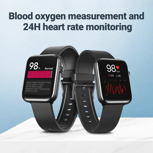 Alt view image 3 of 6 - TicWatch GTH smartwatch 24H Skin Temperature Measurement Blood Oxygen 24H Heart Rate Monitoring Sleep Tracking 5ATM Water Resistant Rating Stress Tracking 10 Days Battery Life Smart Watch
