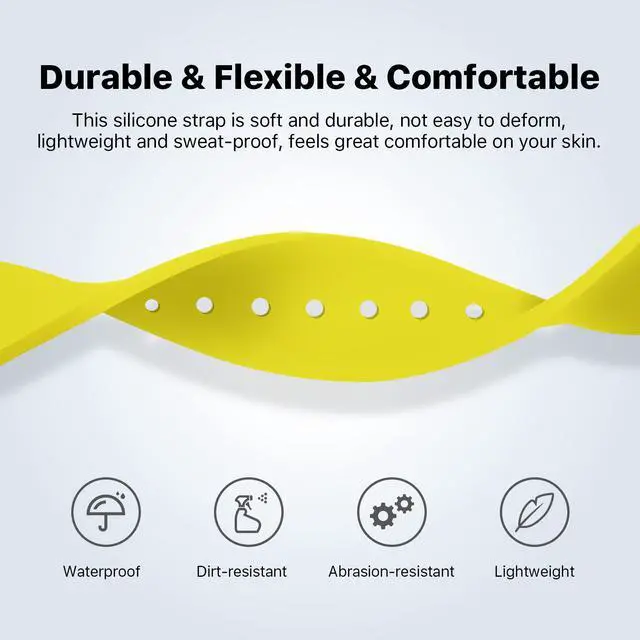 Alt view image 3 of 7 - TicWatch E3 Watch Band Replacement Watchband for TicWatch E3, Watch Strap for TicWatch E3, 20mm Width Silicone Watch Bands