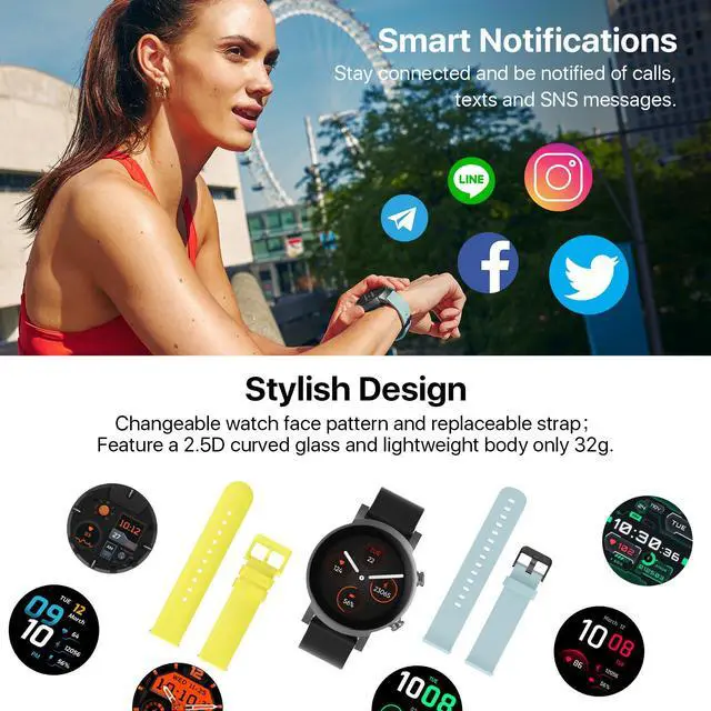 Alt view image 7 of 7 - Ticwatch E3 Smart Watch Men's Wear OS by Google Watch iOS and Android Compatible Watch Qualcomm Snapdragon Wear 4100 Platform Health Monitor Fitness Tracker GPS NFC Mic and Speaker IP68 Waterproof
