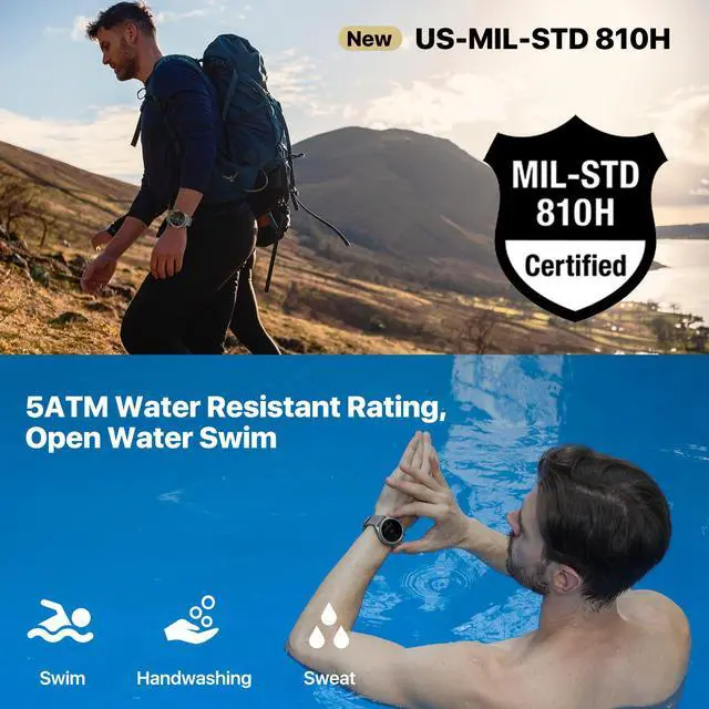 Alt view image 7 of 7 - Ticwatch Pro 5 Android Smartwatch for Men Snapdragon W5+ Gen 1 Wear OS Smart Watch 80 Hrs Long Battery Life Health Fitness Tracking Built in GPS 5ATM Water Resistance NFC Android Only Compatible