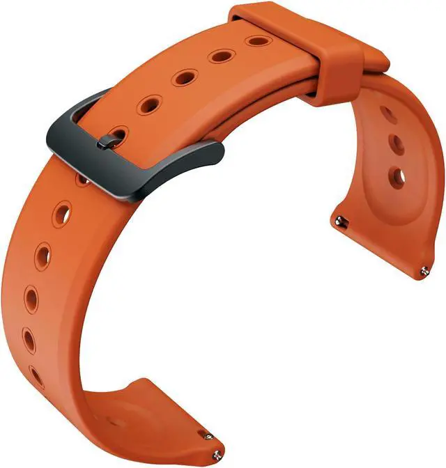 Main image of Mobvoi Ticwatch Pro 5 Smartwatch Band Replacement 24mm Width Silicone Watch Strap Quick Release Genuine Watch Band Only for Pro 5 Watch, Bonfire Orange
