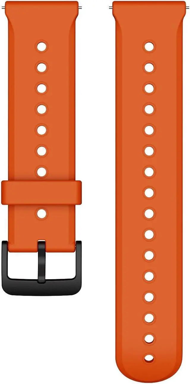 Alt view image 6 of 6 - Mobvoi Ticwatch Pro 5 Smartwatch Band Replacement 24mm Width Silicone Watch Strap Quick Release Genuine Watch Band Only for Pro 5 Watch, Bonfire Orange