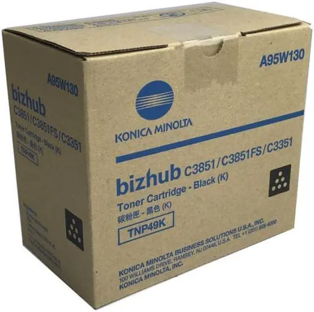 Main image of Konica Minolta TNP49K Black Toner Cartridge (A95W130)