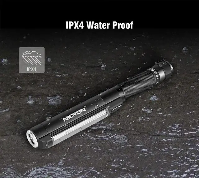 Alt view image 6 of 7 - NICON Worklight Pocket Light With Both Spot and Flood Light,COB Magnetic Base Work Light, 500 Lumens Inspection Pen Light 5 Modes LED Flood Handheld Led Flashlight 3*AAA For Car Repair, Household WL15