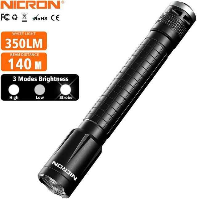 NICRON 3W Cree LED 2xAA High Brightness LED Flashlight 350LM Waterproof IP65 141m Beam Distance For Household Outdoor Lighting Torch LED N4 not included battery Newegg