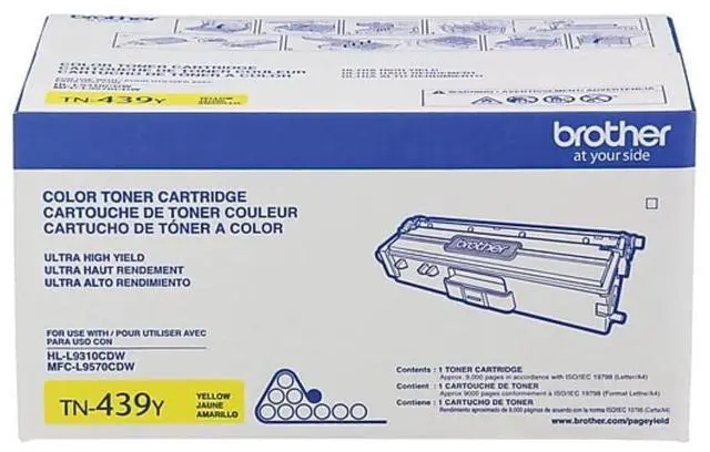 Alt view image 13 of 15 - Brother TN439Y Ultra High Yield Toner 9000 Page-Yield Yellow