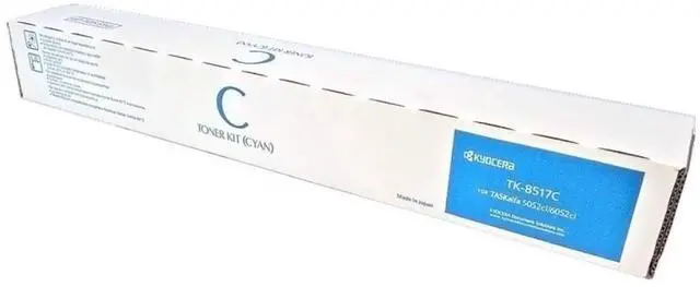 Alt view image 6 of 12 - Cyan Toner Cartridge for Kyocera TK-8517C TASKalfa 5052ci, TASKalfa 5053ci, TASKalfa 6052ci, TASKalfa 6053ci, Genuine Kyocera Brand