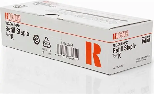 Alt view image 9 of 10 - Ricoh SR760 SR770 SR790 (Type K) Staple Cartridge Refill (3 410802