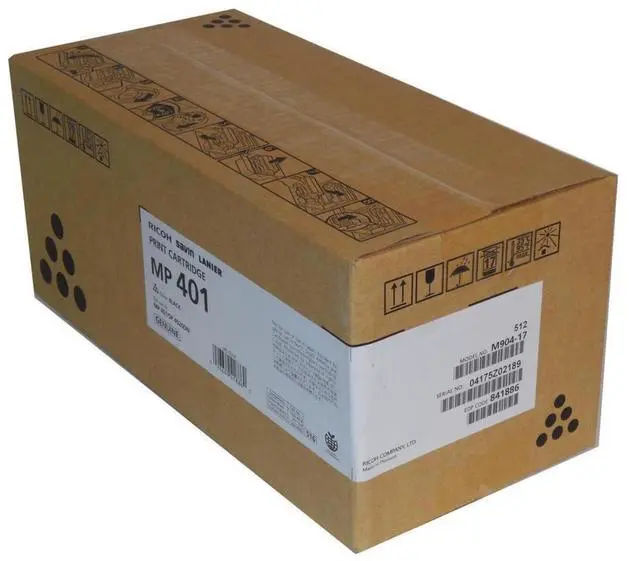 Alt view image 6 of 6 - Black Toner Cartridge for Ricoh 841886 MP 401SPF, MP 402SPF, SP 4520DN, Genuine Ricoh Brand