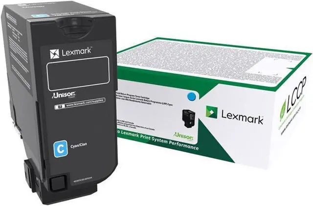 Alt view image 4 of 7 - Lexmark 74C10C0 Return Program Toner Cartridge - Cyan
