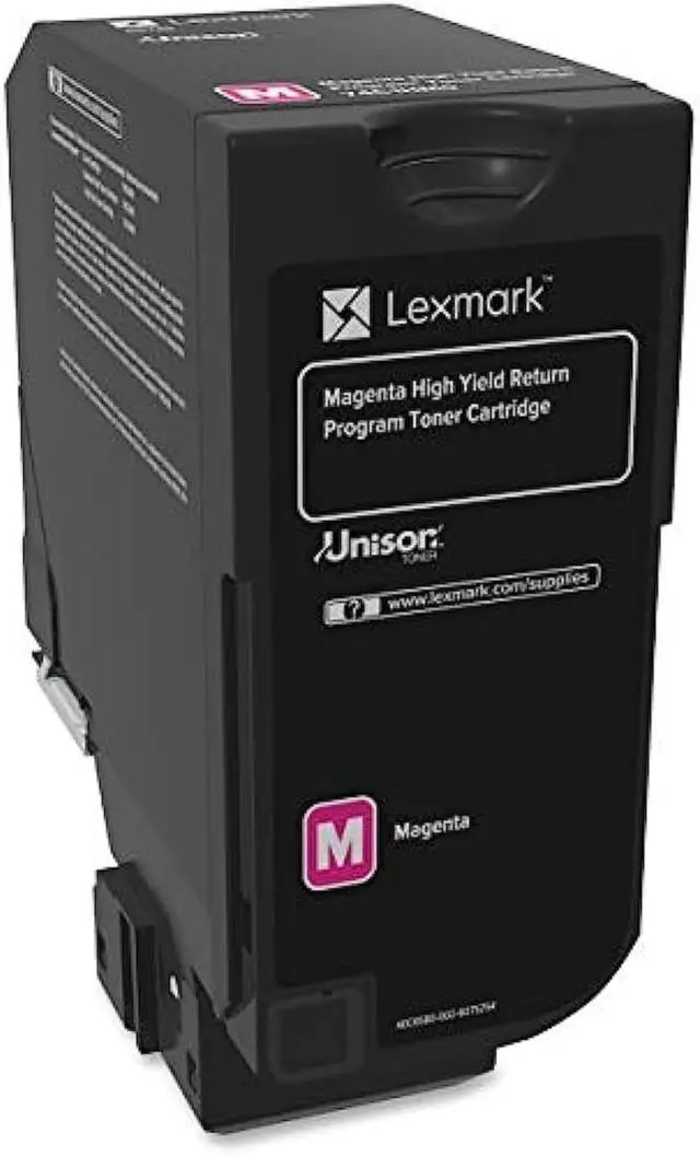 Alt view image 6 of 6 - Lexmark 74C1HM0 Unison Toner Cartridge, Magenta