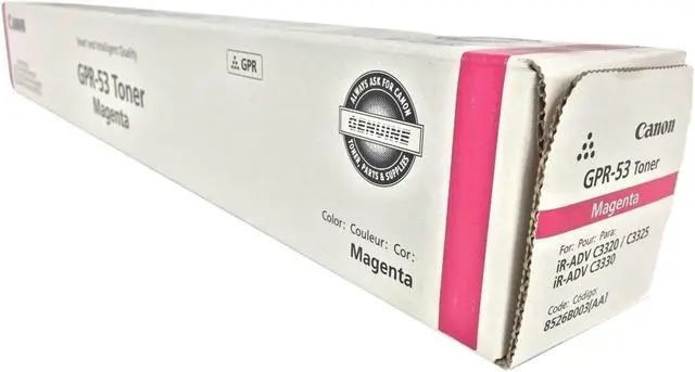 Alt view image 13 of 14 - Canon GPR-53 Original Toner Cartridge - Magenta - Laser - 19000 Pages - 1 Each