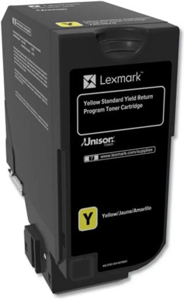 Alt view image 6 of 11 - Lexmark 74C10Y0 Return Program Toner Cartridge - Yellow