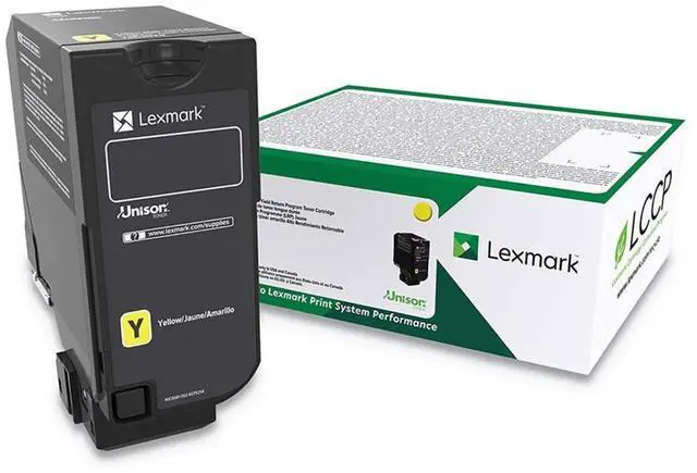Alt view image 2 of 14 - Lexmark 74C1SY0 Return Program Toner Cartridge - Yellow