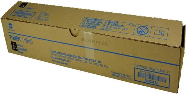 Alt view image 3 of 3 - Konica Minolta A8K3130 Toner Ctg, Black, 24K Yield