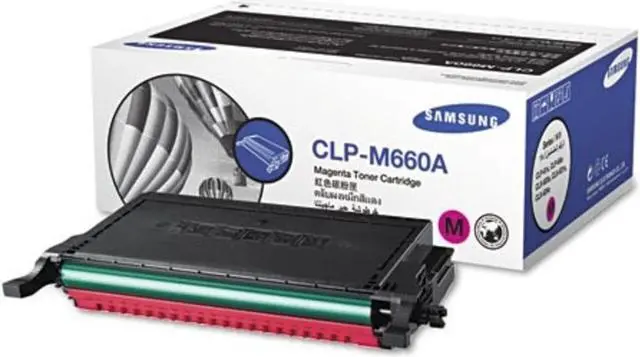 Main image of Samsung CLP-M660A CLP-610 660 CLX-6200 6210 6240 Toner Cartridge (Magenta) in Retail Packaging