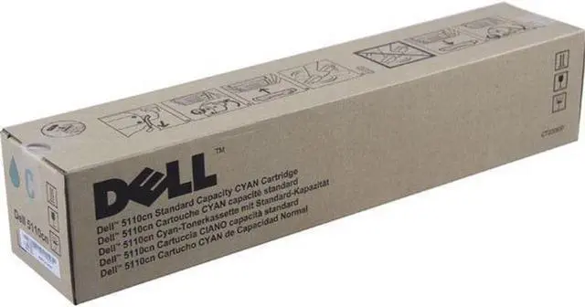 Alt view image 4 of 4 - Dell GD907 Cyan Toner Cartridge 5110cn Color Laser Printer