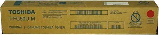 Alt view image 2 of 2 - Magenta Toner Cartridge for Toshiba T-FC50U-M E STUDIO 2555C, E STUDIO 3055C, E STUDIO 3055CG, E STUDIO 3555C, E STUDIO 4555C, E STUDIO 5055C, E STUDIO 5055CG, Genuine Toshiba Brand