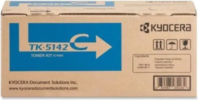 Alt view image 9 of 12 - Cyan Toner Cartridge for Kyocera TK-5142C ECOSYS M6530cdn, ECOSYS P6130cdn, Genuine Kyocera Brand