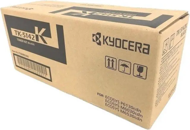 Main image of Black Toner Cartridge for Kyocera TK-5142K ECOSYS M6530cdn, ECOSYS P6130cdn, Genuine Kyocera Brand