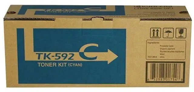 Alt view image 15 of 18 - Kyocera Copystar TK592C Laser Toner Cartridge Cyan